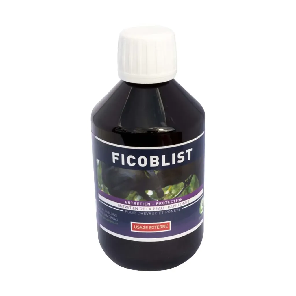 Greenpex Ficoblist – Solution externe pour verrues et papillomes du cheval – Soin des sarcoides et des lésions cutanées – Flacon 250 ml
