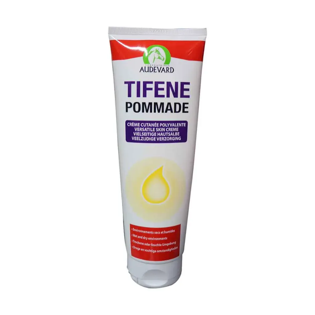Audevard Tifene Pommade – Pommade cicatrisante et protectrice pour chevaux –, Gale de boue, crevasses et plaies superficielles – Tube 250 ml