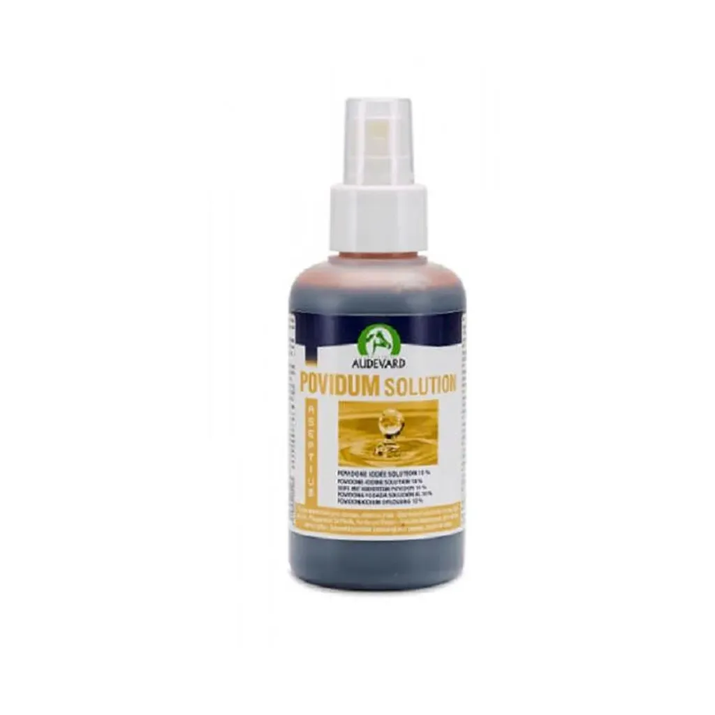 Povidum Solution antiseptique iodée cheval, désinfection plaies & peau - Spray 120 ml