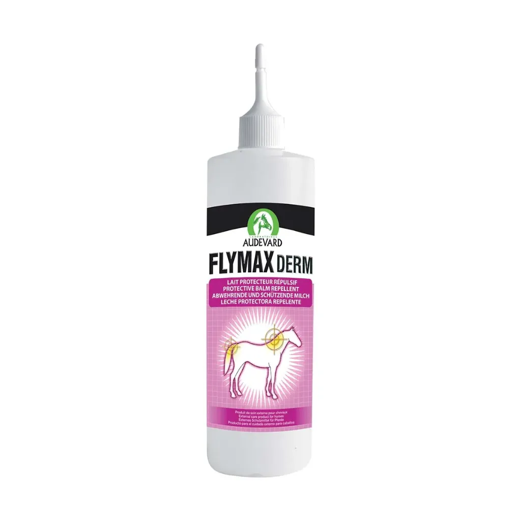 [35278] Audevard Flymax Derm lait protecteur répulsif dermite estivale cheval, culicoïdes & démangeaisons - Flacon de 500ml