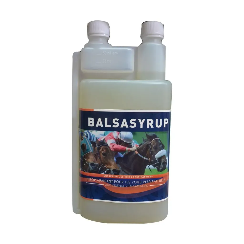 Balsasyrup Greenpex Sirop toux cheval, voies respiratoires, emphysème & environnement poussiéreux - 500 ml
