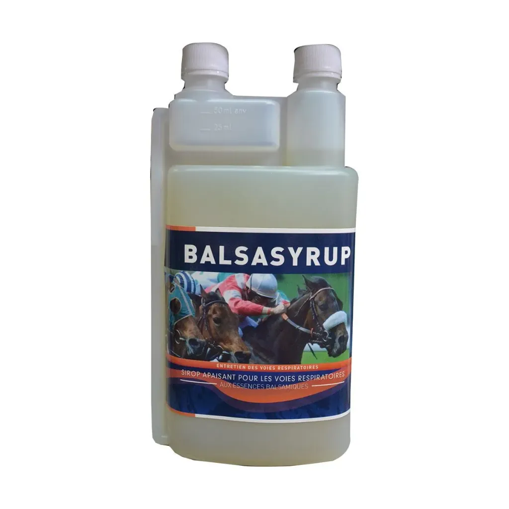 Balsasyrup Greenpex Sirop toux cheval, voies respiratoires, emphysème & environnement poussiéreux - 1L