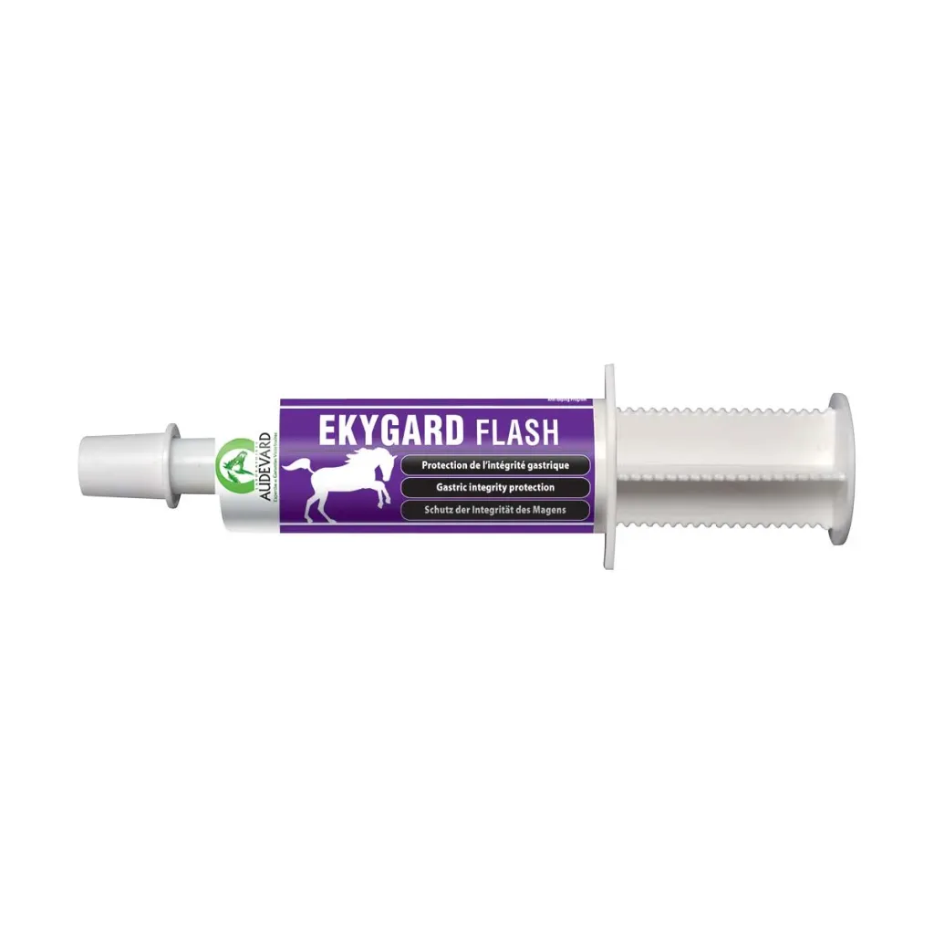 Audevard Ekygard Flash Gel gastrique, Soutien Digestif cheval ulcères & pics d'acidité - 1x60 ml