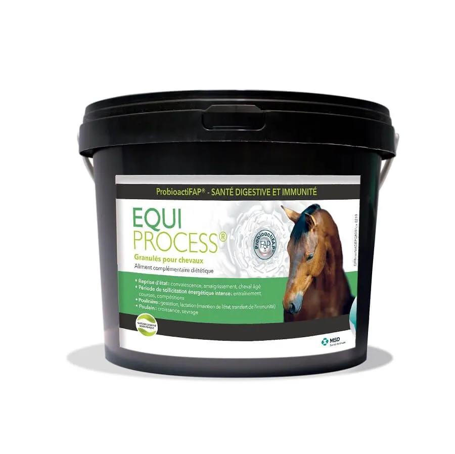 MSD Equiprocess Complément reprise d'état cheval, convalescence, cheval âgé & maigre, poulinière & compétition - Seau de 5 kg