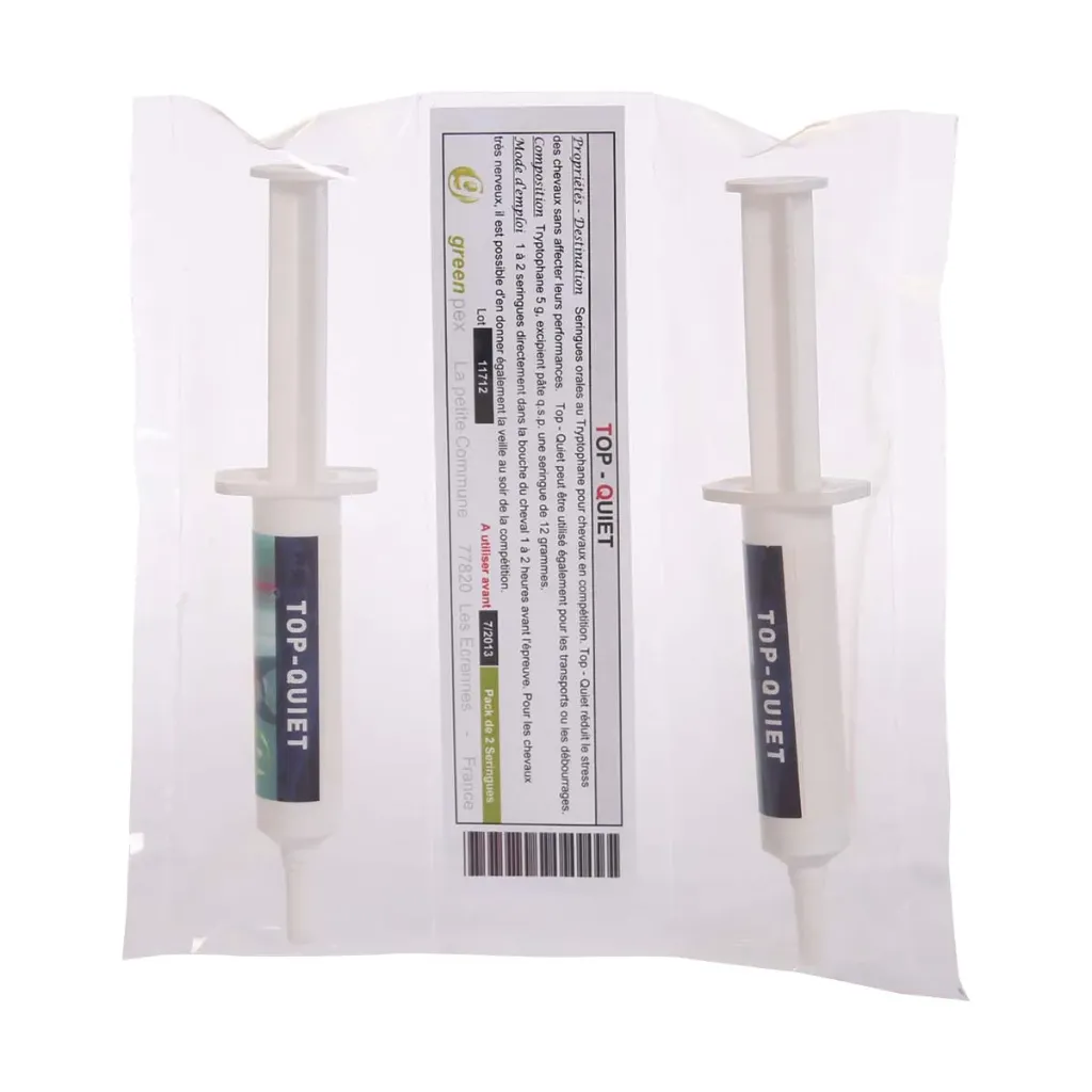 [49368] Greenpex Top Quiet  Calmant cheval compétition stress transport & débourrage - 2x5g