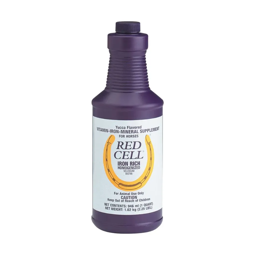Red Cell Farnam Solution énergétique cheval, fer assimilable & vitamines B, anémie, piroplasmose & récupération effort intensif -  946ml