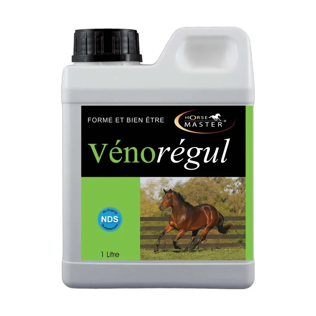 Horse Master Venoregul Stimulant circulation sanguine cheval, convalescence, engorgement, lymphangite & fourbure - 1L