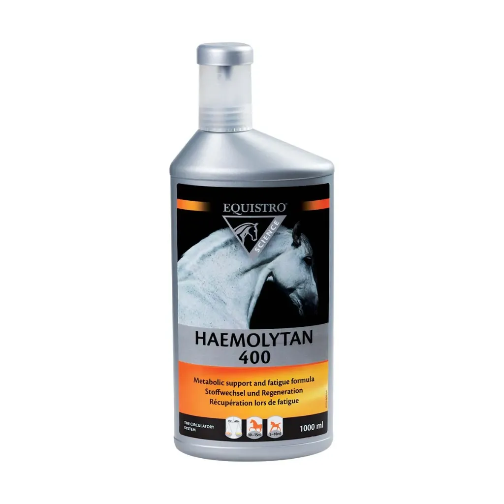 Equistro Haemolytan 400 complément fer & vitamines B cheval récupération et vitalité - 1L