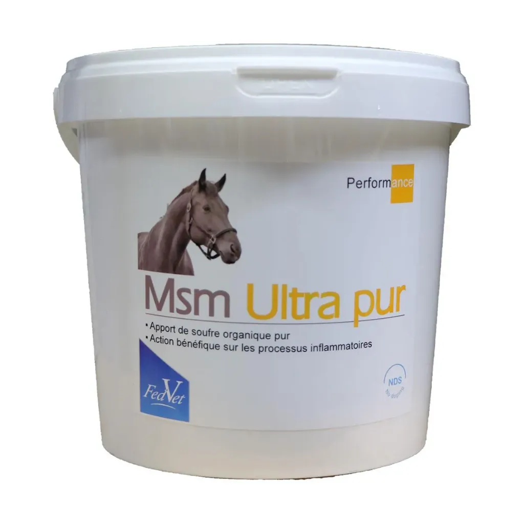 [28943] Fedvet MSM Ultra Pur soufre organique cheval, articulations, tendons & voies respiratoires - 1kg