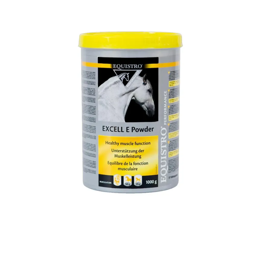 Equistro Excell E Poudre complément musculaire cheval, vitamine E - Pot de 1Kg