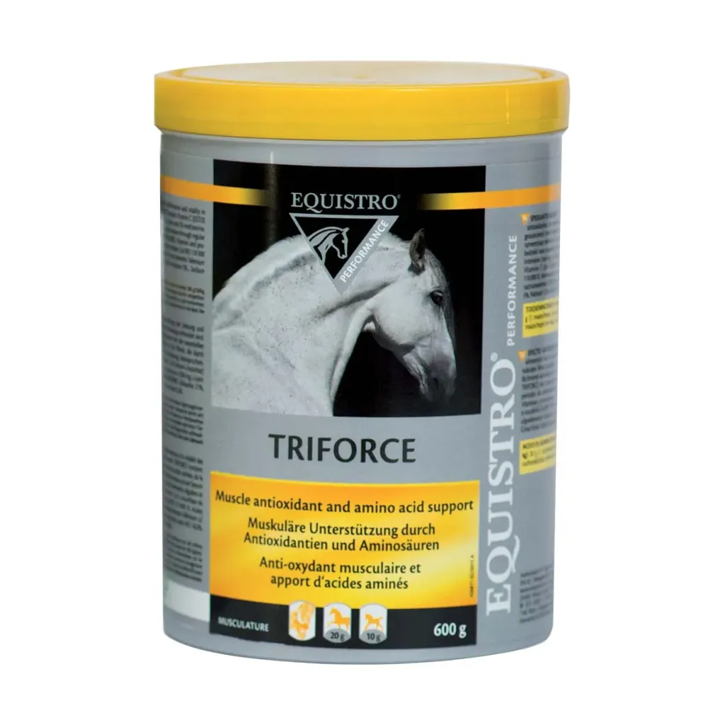 Equistro Triforce Complément antioxydant musculaire cheval sportif, performance & récupération - Pot de 600g