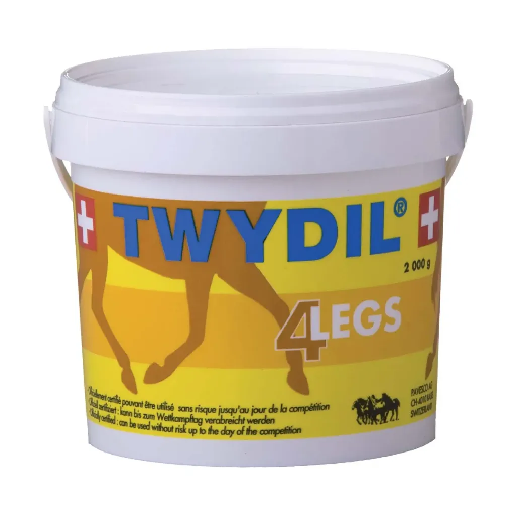 Twydil 4 Legs crème argile apaisante membres cheval, gonflement articulaire - Seau de 2kg