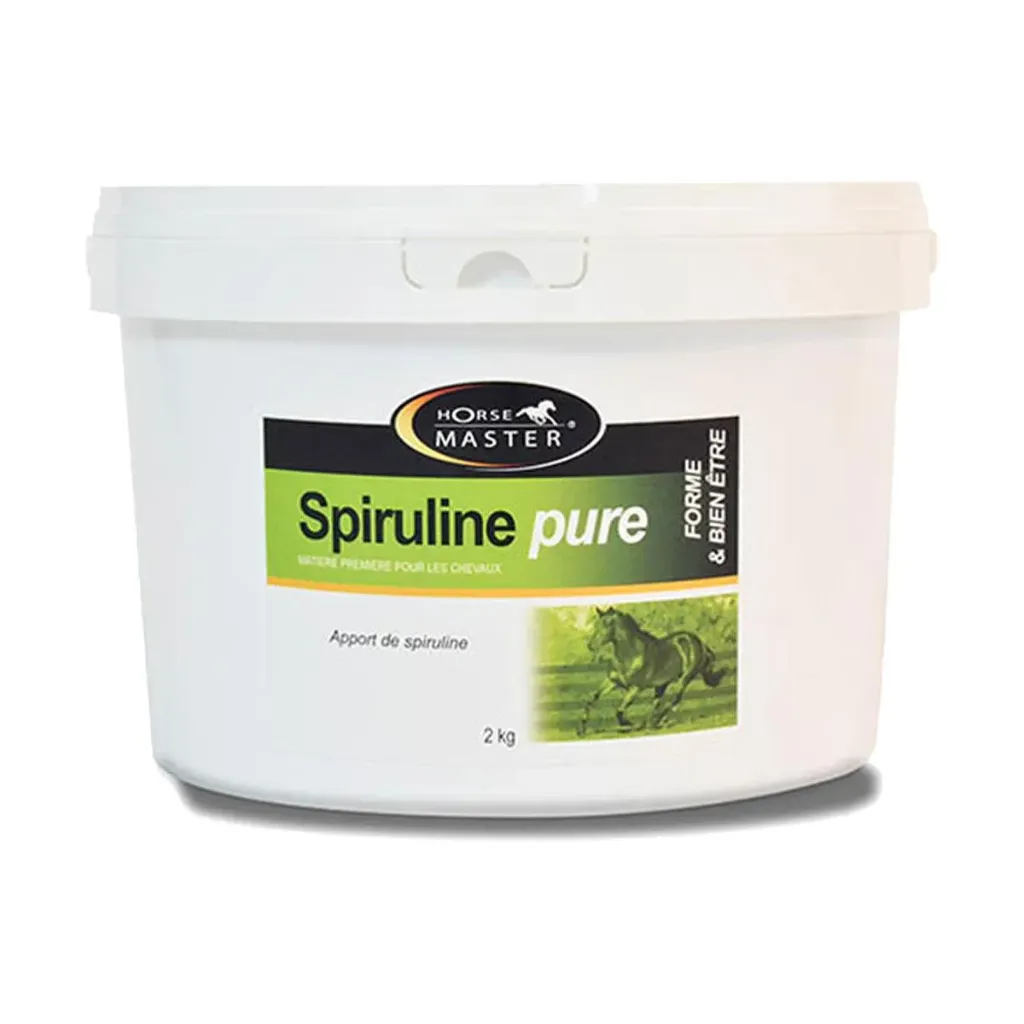 Spiruline Pure Horse Master – Complément alimentaire – Seau de 2 kg