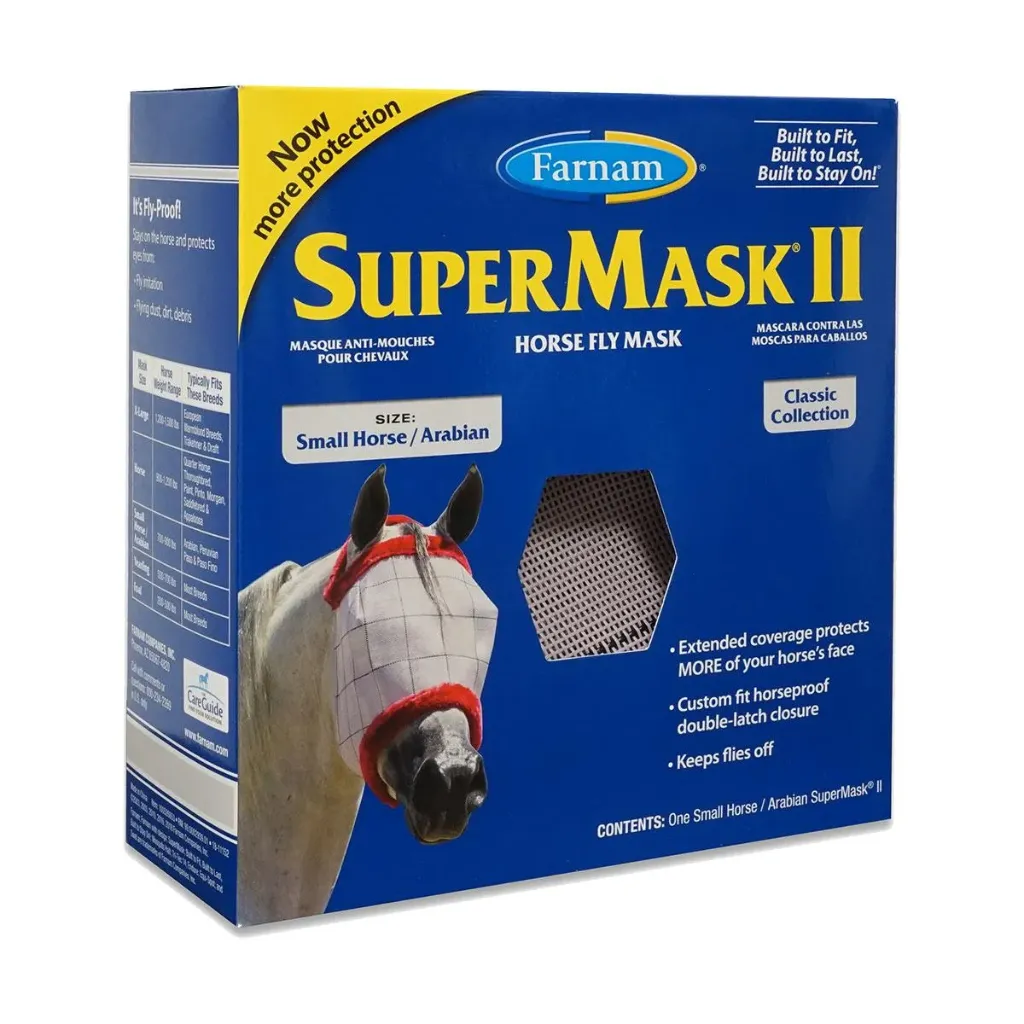 Masque Anti-Mouche Supermask II – Taille Arabe / Small Horse sans oreilles – Unité