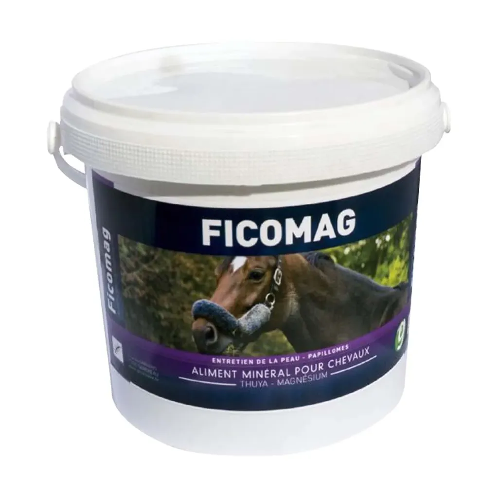 FICOMAG – Aliment minéral pour chevaux – Seau de 1,3 kg