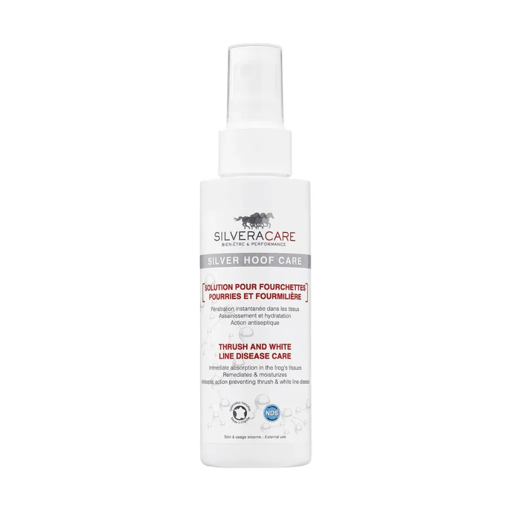 Silver Hoof Care – Solution pour fourchettes pourries et fourmilières – Flacon de 100 ml